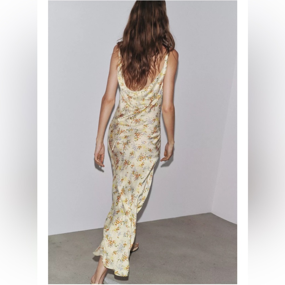 ZW COLLECTION PRINTED SATIN DRESS - Picture 2 of 5